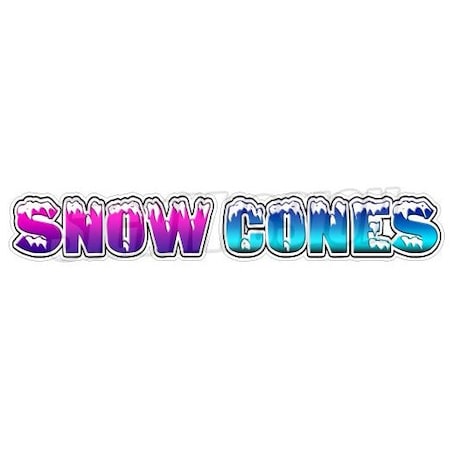 Signmission Safety Sign, 48 in Height, Vinyl, 18 in Length, Snow Cones D-48 Snow Cones